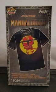 Funko Pop Tees Star Wars The Mandalorian Short Sleeve T-Shirt Size L New Sealed - Picture 1 of 7