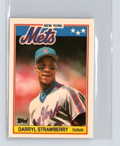 1988 Topps UK Minis Tiffany #76 Darryl Strawberry New York Mets - Bild 1 von 2