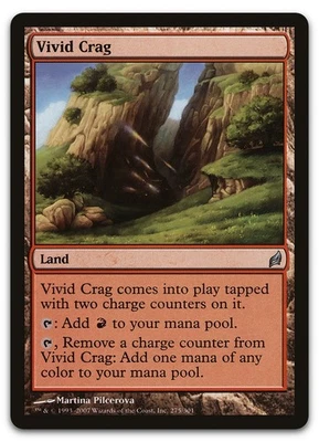 Vivid Crag #275 (NM) Lorwyn LRW Magic MTG - Image 1 of 2