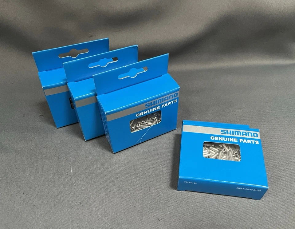 Genuine Shimano Inner Brake Cable Crimps End Caps 1.6mm Set of 100 Pcs