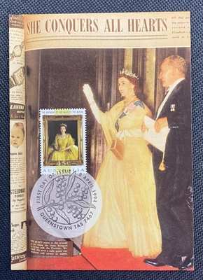 Maxi tarjeta máxima de cumpleaños de la reina 1994 (1) ideal para postcrossing Foto 1 de 2