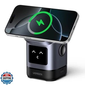 UGREEN Uno Qi2 Certified 15W Wireless Charger Stand, 2-in-1 Foldable Charging - Bild 1 von 5