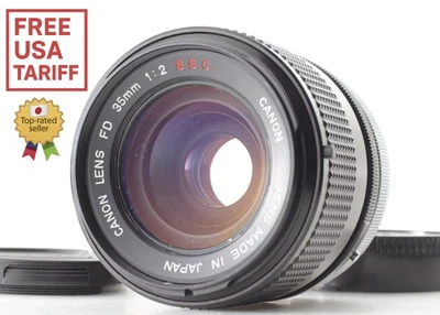 Rare O Concave [ Near MINT / CLA'd ] Canon FD 35mm f2 S.S.C. SSC Lens From JAPAN - Image 1 of 4