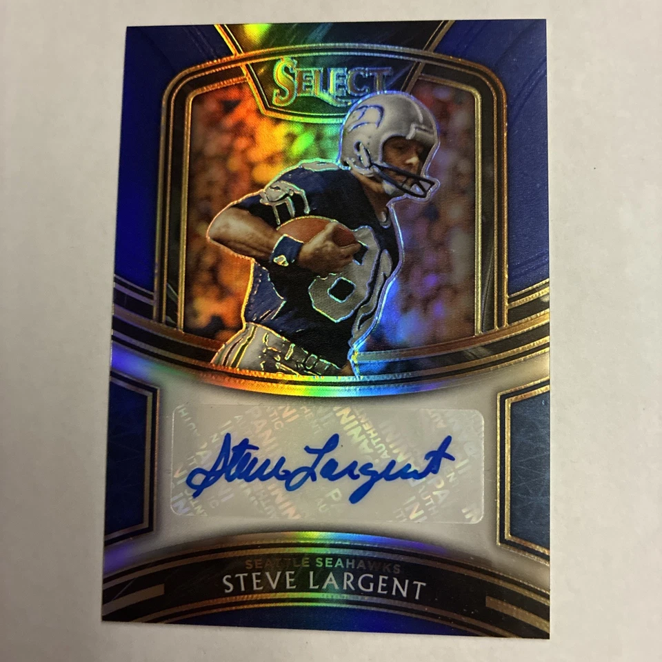 2020 Select STEVE LARGENT BLUE AUTO /60 - Seattle Seahawks Legend - Image 1 of 2