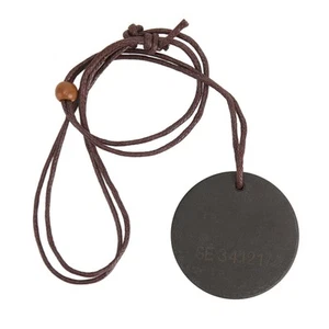 Vulkanische Lava Energy Stone Pendant Green Core Förderung der Zirkulation Runde - Bild 1 von 24