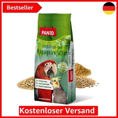Großsittich- und Papageienfutter mit Pluramin, 25 kg - Bunte Saatenmischung f... - Bild 1 von 2