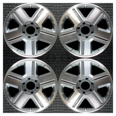 Set 2004 2006 2008 Chevrolet Trailblazer EXT OEM 17 Machined Wheels Rims 5179 - Image 1 of 4