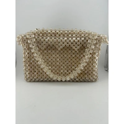 Bolso sin asas vintage con cuentas baguette noche cóctel fiesta bolso de mano Foto 1 de 4