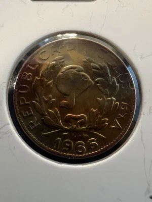 Colombia ~ 1966 ~ Centavo ~ Quality World (1 COIN ONLY) Item 774 - Image 1 of 2