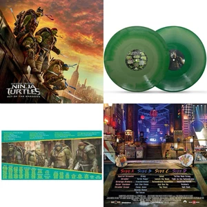 Teenage Mutant Ninja Turtles Out of the Shadows Soundtrack 2x GREEN VINYL NEW bl - Picture 1 of 5