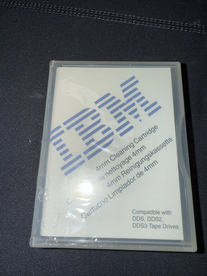 Nuevo cartucho de limpieza de cinta sellado IBM P59H3090 4mm IBM y 2 HP usados Foto 1 de 4