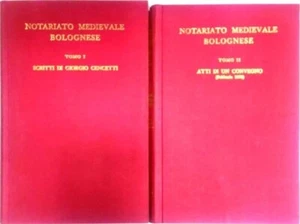 NOTARIATO MEDIEVALE BOLOGNESE - 2 TOMI - AA. VV. - CONS. NAZ. NOTARIATO - 1977 - Foto 1 di 5