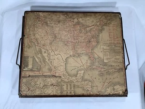 Antiker Chautauqua Industrial Art Schreibtisch Anfang 1900 Lewis E. Myers & Co. USA - Bild 1 von 9
