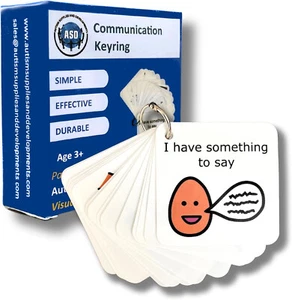 Keyring Feeling Communication Cards, Autism, ASD, SEN, Learning Resources - Picture 1 of 6