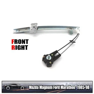 Front Electric Window Regulator WO Motor RH For Mazda B2200 Ford Courier 85-98 - Image 1 of 4