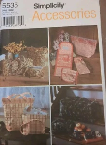 Simplicity 5535 Misses Quilted Bags Eyeglasses Case Change Purse Sewing Pattern - Picture 1 of 16