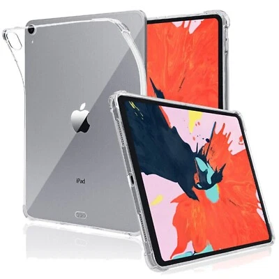 Ultra Thin Shockproof Clear TPU Case Cover For iPad 7th 8th 9th Gen Air Pro Mini - Image 1 of 4