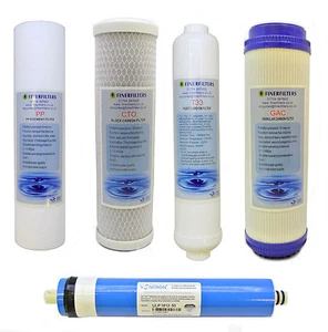 Finerfilters Reverse Osmosis Replacement Filters And Membrane for 5-Stage System - Picture 1 of 6