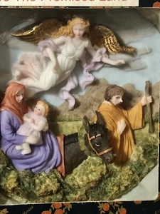 Piatto da parete vintage To the Promised Land 3D in poliresina con supporto Suanti Gallerie - Foto 1 di 5