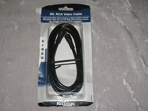 6 ft. Recoton RCA Video Cable Gold Plated Satellite DVD TV Home Theater NEW! - Picture 1 of 1