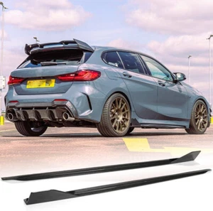 Alerón labial de extensión de falda lateral de carbono real para BMW Serie 1 F40 118i M-Sport - Imagen 1 de 12