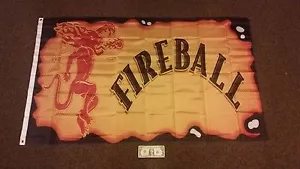 Whisky bola de fuego grande bandera de 3' x 5' nunca abierta - pancarta - fondo - ¡nuevo! - Imagen 1 de 7
