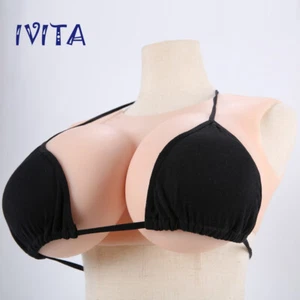 Boobs realistas formas de pecho de silicona medio cuerpo taza H 5800 g Boobs falso ropa interior - Imagen 1 de 12