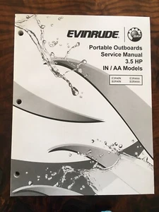 2012 BRP Evinrude 3.5Hp Portable Outboards OEM Service Manual IN / AA #5008849 - Foto 1 di 5