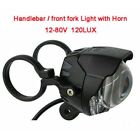 LED Handlebar Lamp & Horn for Electric Scooters Durable Easy to Mount & Use