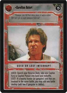 Corellian Retort (Jabba's Palace) | Decipher Star Wars CCG | NM/LP - Picture 1 of 1