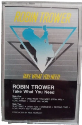 Robin Trower, Take What You Need, Music Audio Cassette Tape 1988, Blues Rock Foto 1 de 4