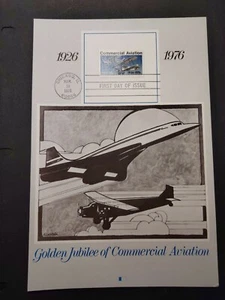 Fleetwood Golden Jubilee of Commercial Aviation Official Presentation Card - Bild 1 von 2
