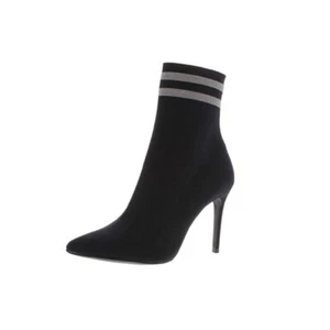 Steve Madden Cookie gestrickte gestreifte Sockenstiefel schwarz Damengröße 5,5 - Bild 1 von 7