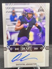 2022 Leaf Draft Rookie - Quentin Johnston Autograph #BA-QJ1  (AU, RC) GREY