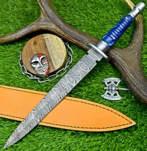 Custom Handmade Damascus Bowie Knife Dagger knife - RESIN HANDLE, UN-8395 - Picture 1 of 11