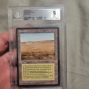 Magic the Gathering Savannah bgs 9 Fbb German 3rd Edition Revised Mtg 1994 - Picture 1 of 4