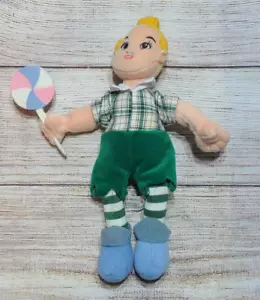 Vintage Warner Brothers Wizard Of Oz Plush Lollipop Guild Munchkin Boy 9" 1998 - Picture 1 of 3
