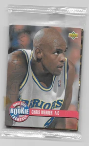Set 10 carte sigillato 1993-94 Upper Deck Rookie Exchange Basketball Webber Hardaway - Foto 1 di 1