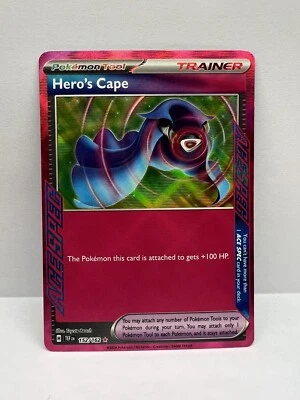 Pokemon TCG Hero's Cape 152/162 Temporal Forces Ace Spec Rare NM - Image 1 of 2