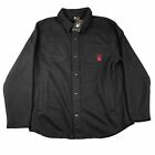 Sypder Jacket Mens Small Black Fleece Snap Button Up Long Sleeves Shacket Nwt