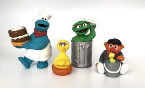 Lote De 4 Aplausos Monstruo Galleta Big Bird Plaza Sésamo De Colección Oscar & Ernie - Imagen 1 de 5
