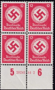 Stamp Germany Official Mi D172 Sc O86 Block 1942 WWII HAN Dienst MNH - Picture 1 of 1
