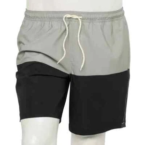 NEW Trinity Coast Big & Tall Mens Lined 9” Inseam Swim Trunks, gray black, 3XLT - Picture 1 of 3