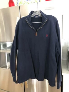 Polo Ralph Lauren Mens Quarter Zip Sweater Size XL - Picture 1 of 3