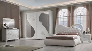 Beautiful Italian Peonia Large Sliding 250cm Bedroom Set RRP £2999 OFFER £1999 - Picture 1 of 5
