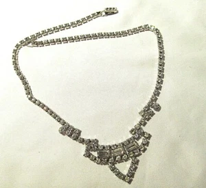 Vintage Strass Halskette - 16" 1940-1960er Jahre - Bild 1 von 3