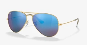 RAY BAN 3025 Aviador - Remix Personalizado - Oro/Azul Espejado Flash - Imagen 1 de 1