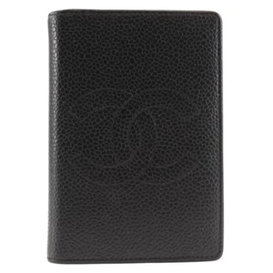 CHANEL Card Case COCO Mark name card holder black Caviar skin Women - Picture 1 of 12