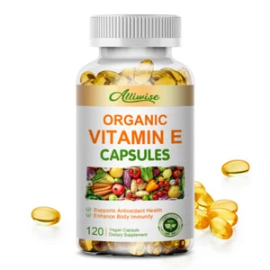 Vitamin E 1000 IU 120 Capsules - Supports Skin, Hair, Immune and Eye Health - Picture 1 of 12