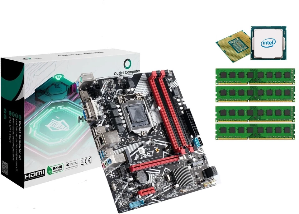 SCHEDA MADRE HDMI 1155 RAM 32GB INTEL CPU I7 2° QUAD CORE DESKTOP MOTHERBOARD - Immagine 1 di 1